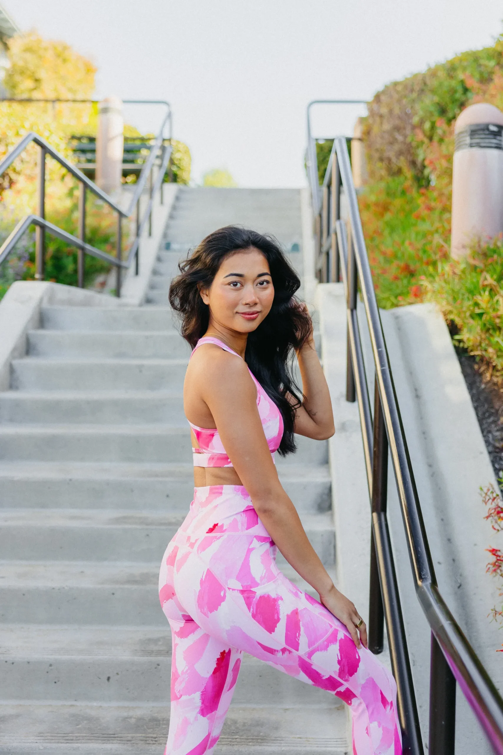 inspire_leggings__pink_br_7.webp Leggings>Maven Thread Inspire Leggings - Pink Brushstroke