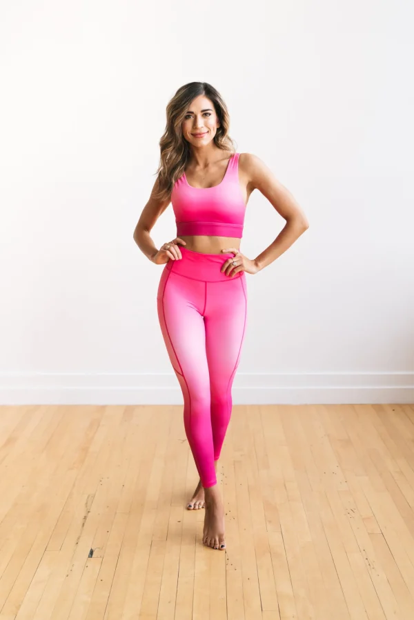 Leggings>Maven Thread Inspire Leggings - Pink Ombre