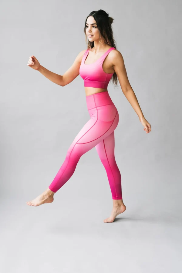 Leggings>Maven Thread Inspire Leggings - Pink Ombre