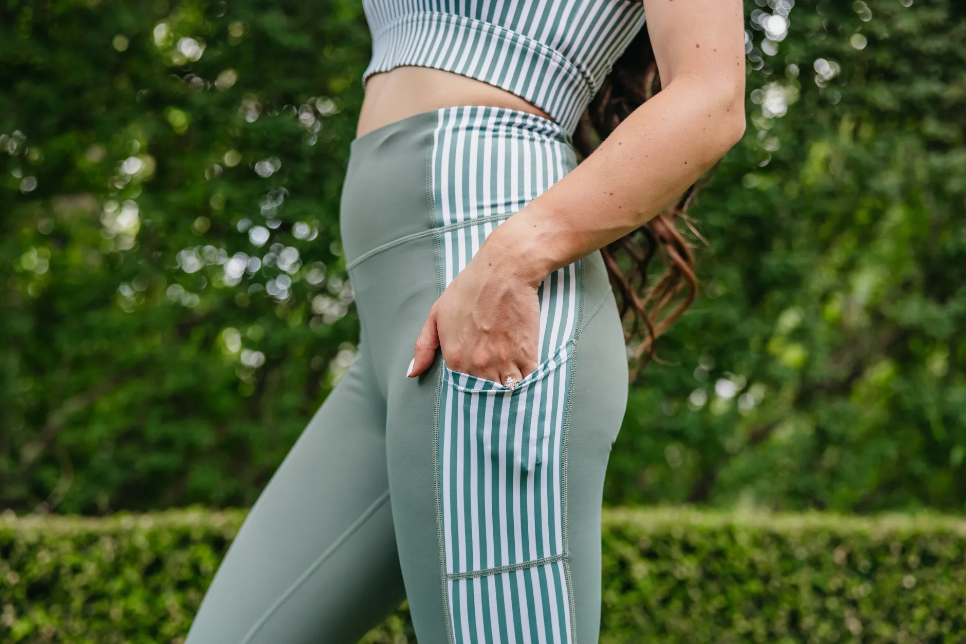 inspire_leggings__sage_st_3.webp Leggings>Maven Thread Inspire Leggings - Sage Stripe