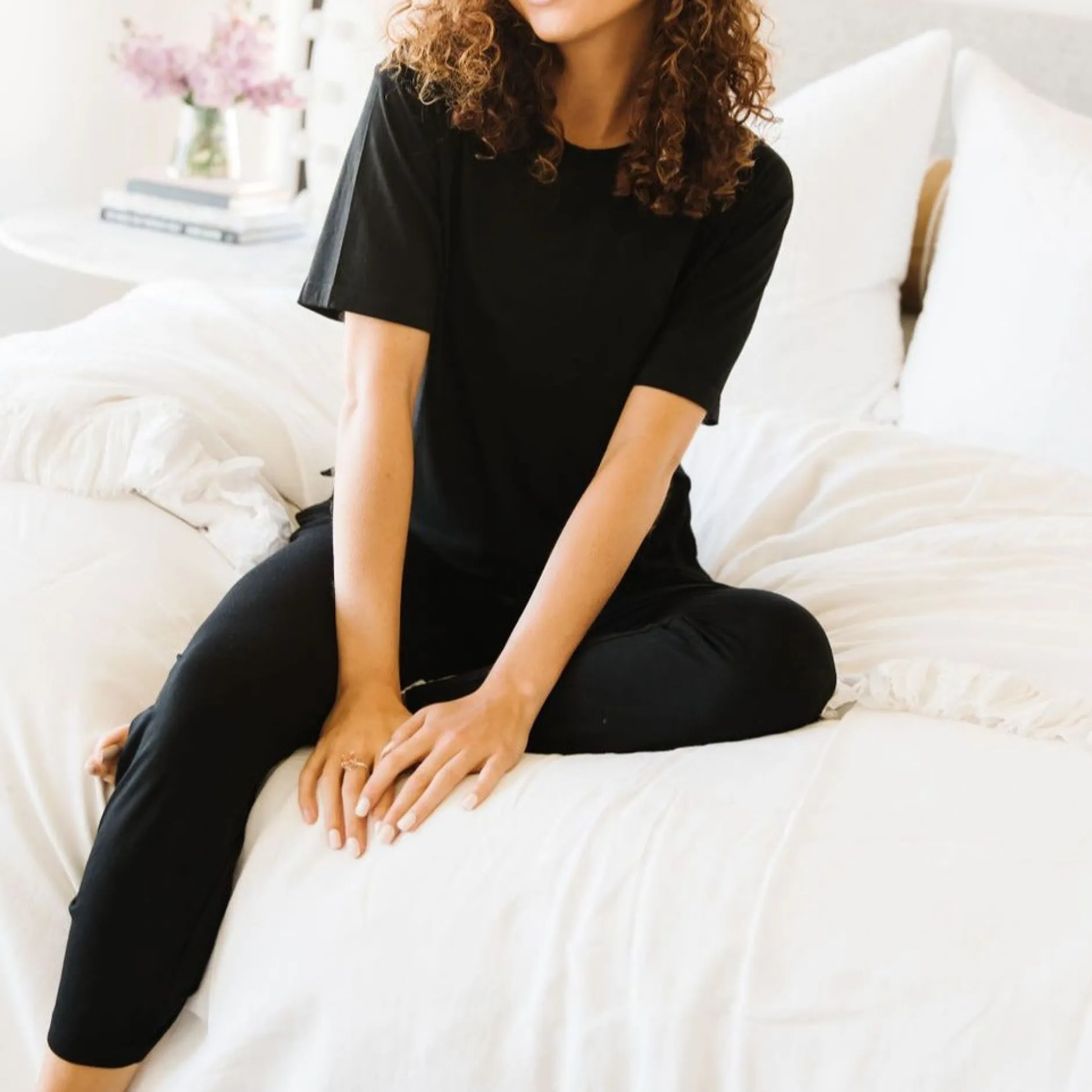 lounge_premium_pajama_pan_1.webp Sweats + Pjs + Lounge | Pajamas>Maven Thread Lounge Premium Pajama Pants - Black