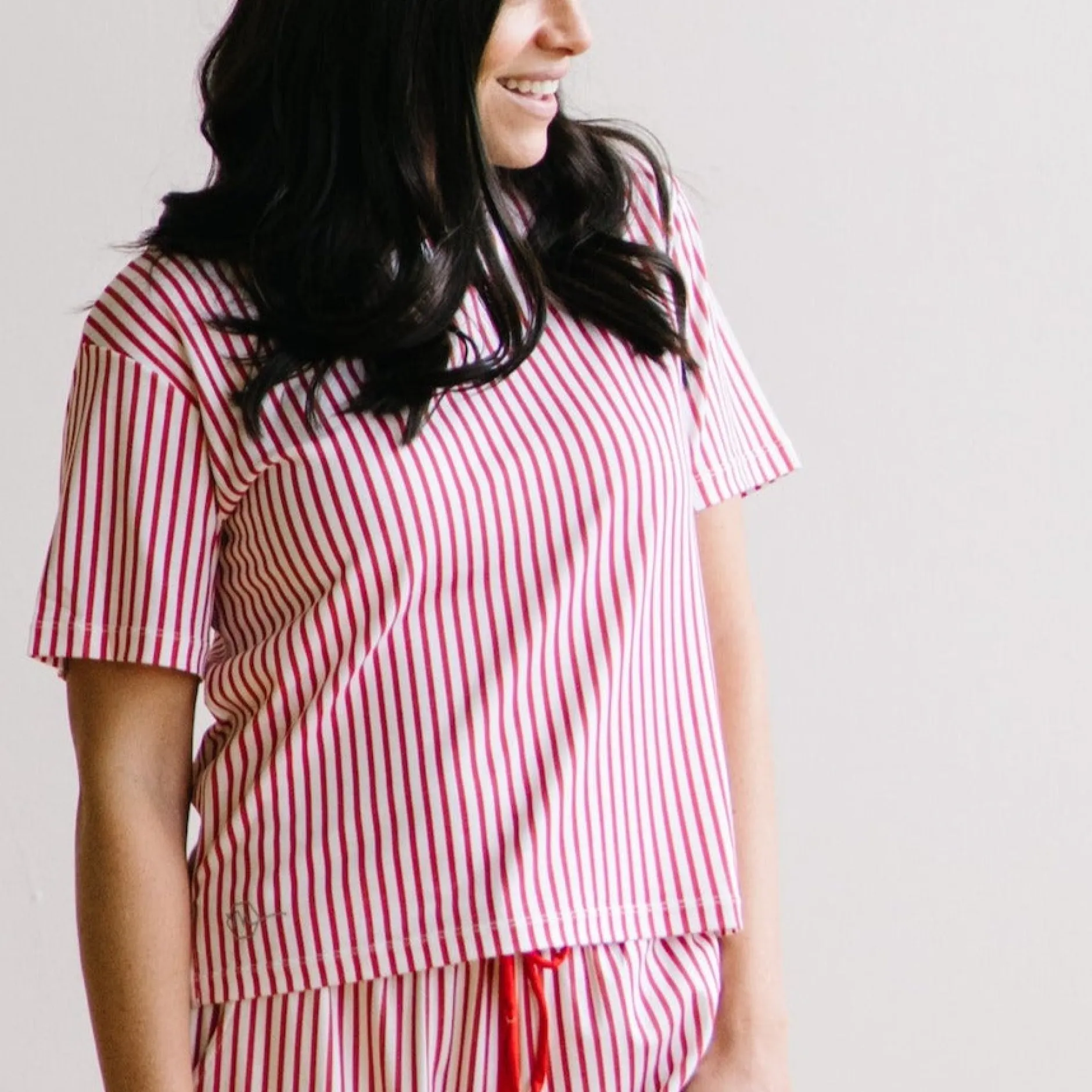 lounge_premium_pajama_sho_0.webp Pajamas | Shorts>Maven Thread Lounge Premium Pajama Short Sleeve Top - Peppermint