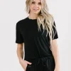 Hoodies + Sleep | Pajamas>Maven Thread Lounge Premium Pajama Top - Black