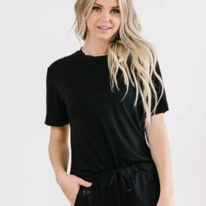 Hoodies + Sleep | Pajamas>Maven Thread Lounge Premium Pajama Top - Black
