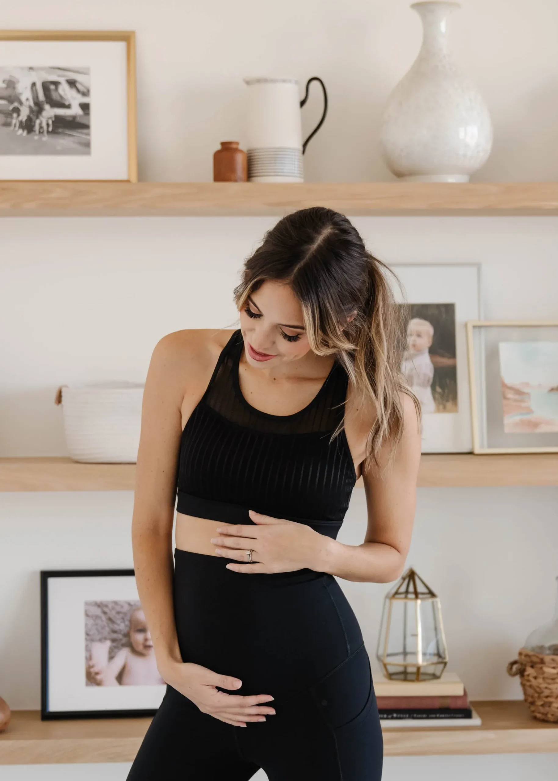 maternity_leggings__black_8.webp Leggings>Maven Thread Maternity Leggings - Black