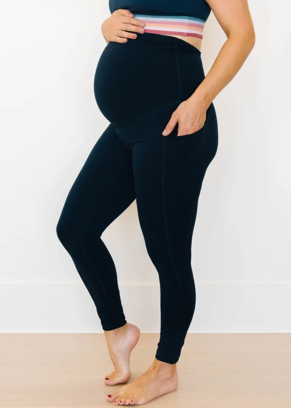 Leggings>Maven Thread Maternity Leggings - Navy