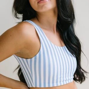 Swim Tops | Swim Tops>Maven Thread Oasis Bikini Top - Blue Stripe