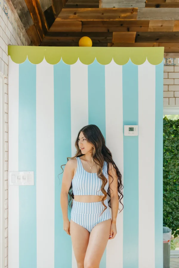 Swim Tops | Swim Tops>Maven Thread Oasis Bikini Top - Blue Stripe