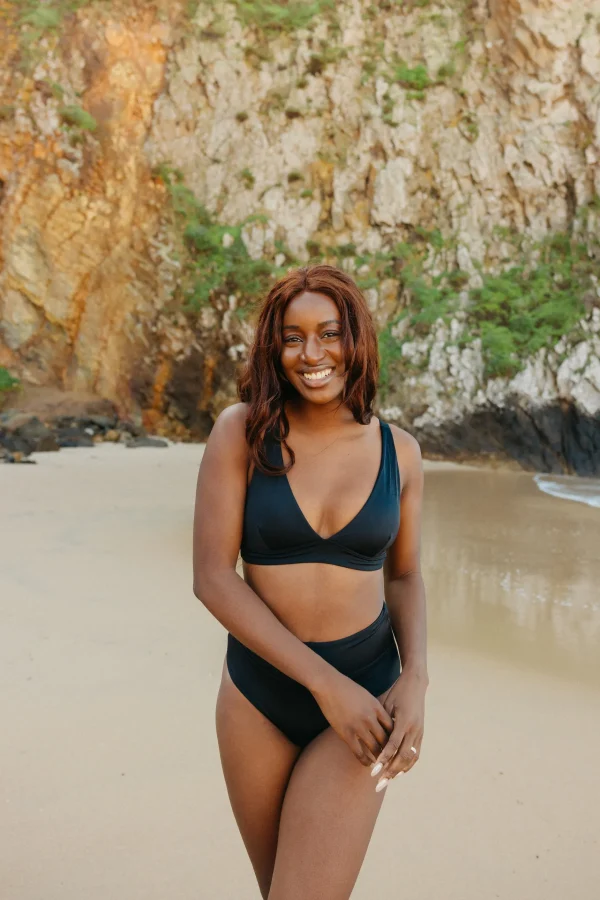 Swim Tops | Swim Tops>Maven Thread Plunge Bikini Top - Black
