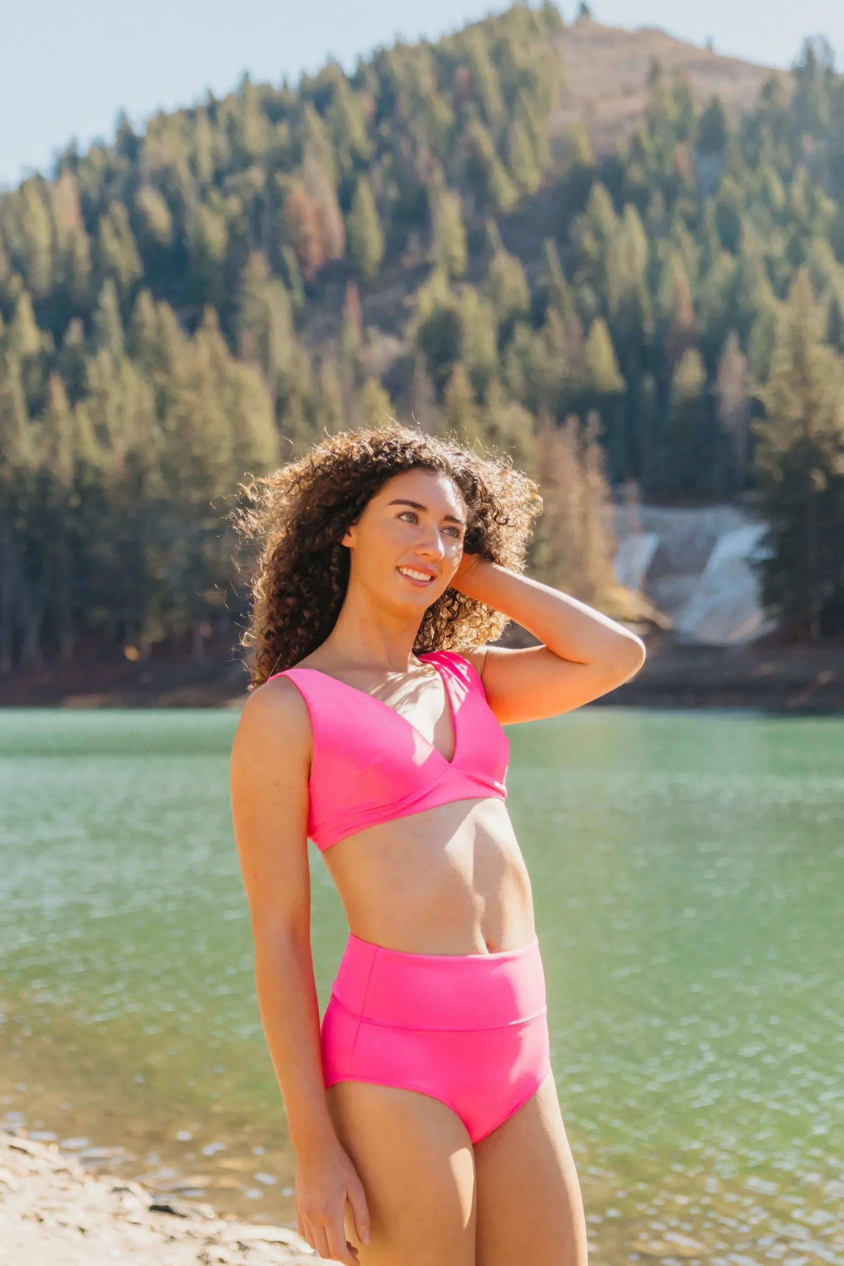 plunge_bikini_top__hot_pi_6.webp Swim Tops | Swim Tops>Maven Thread Plunge Bikini Top - Hot Pink