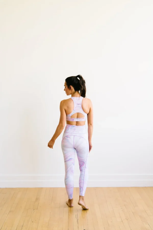 Sports Bras>Maven Thread Power Sports Bra - Pastel Marble