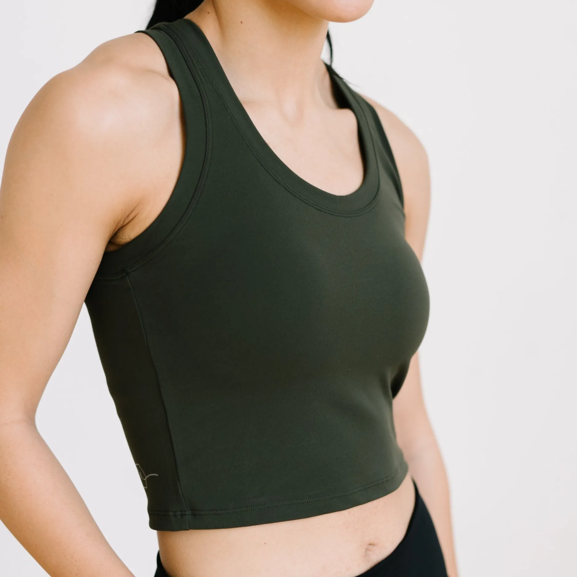 renew_crop_tank__olive_gr_2.webp Tanks>Maven Thread Renew Crop Tank - Olive Green