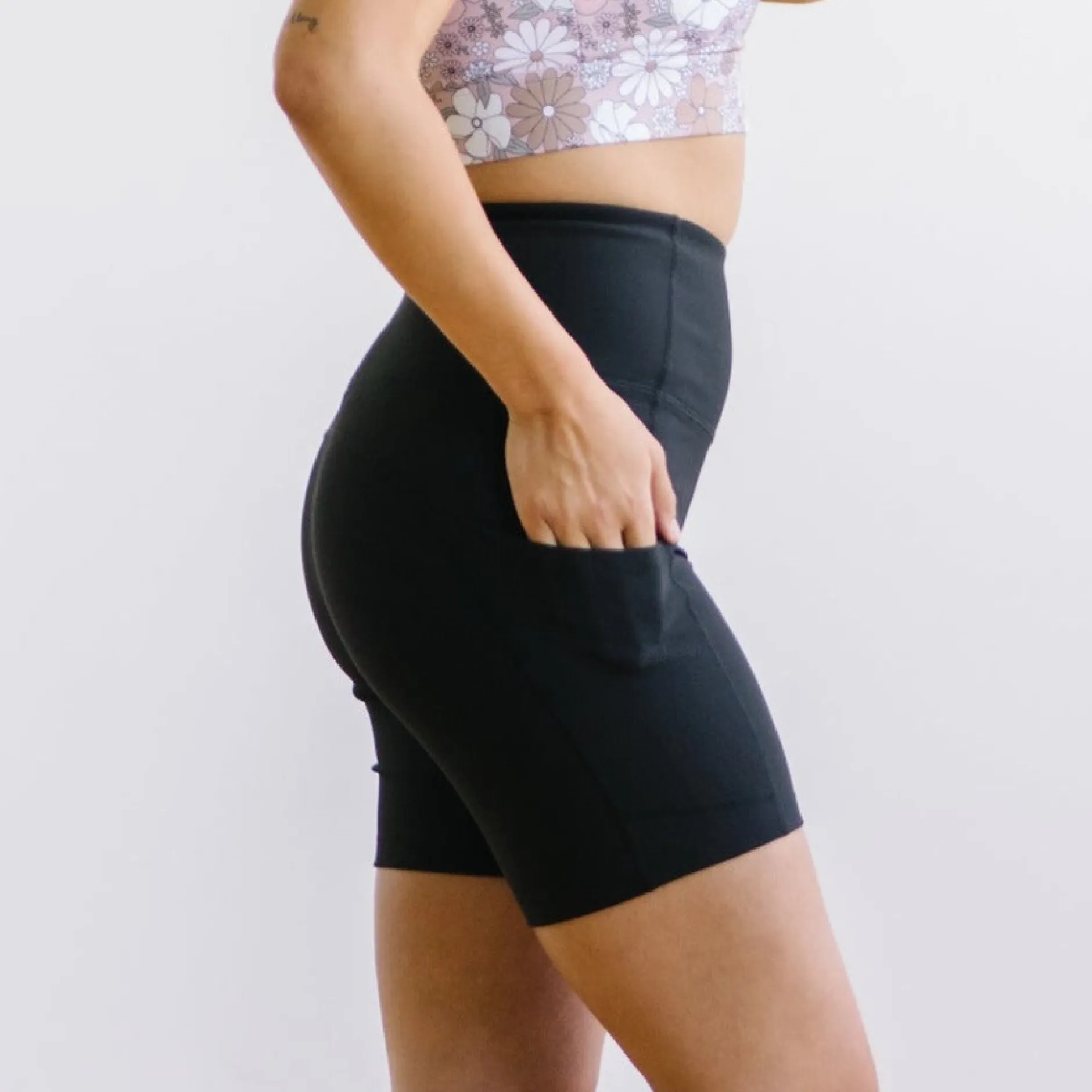 ribbed_biker_shorts____bl_0.webp Shorts>Maven Thread Ribbed Biker Shorts - 6'' - Black