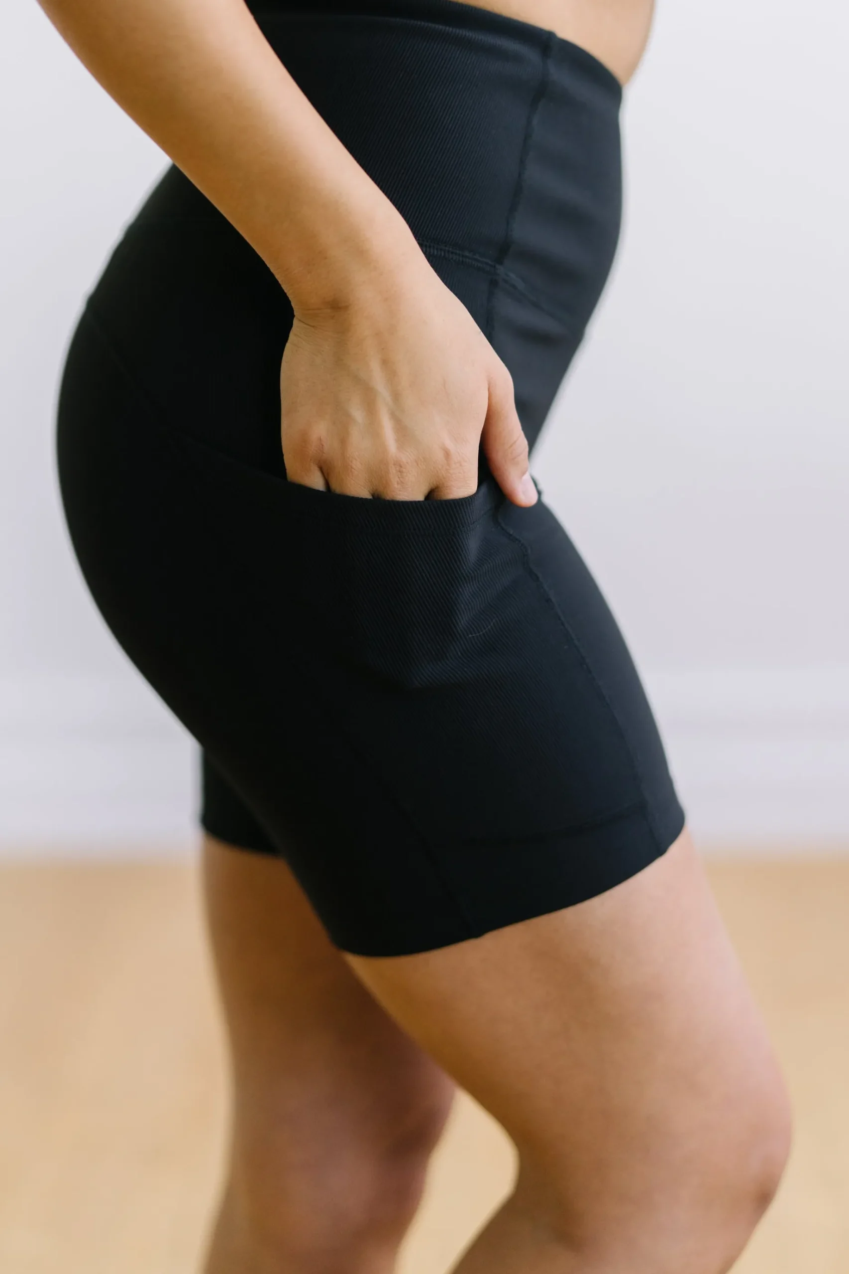 ribbed_biker_shorts____bl_4.webp Shorts>Maven Thread Ribbed Biker Shorts - 6'' - Black