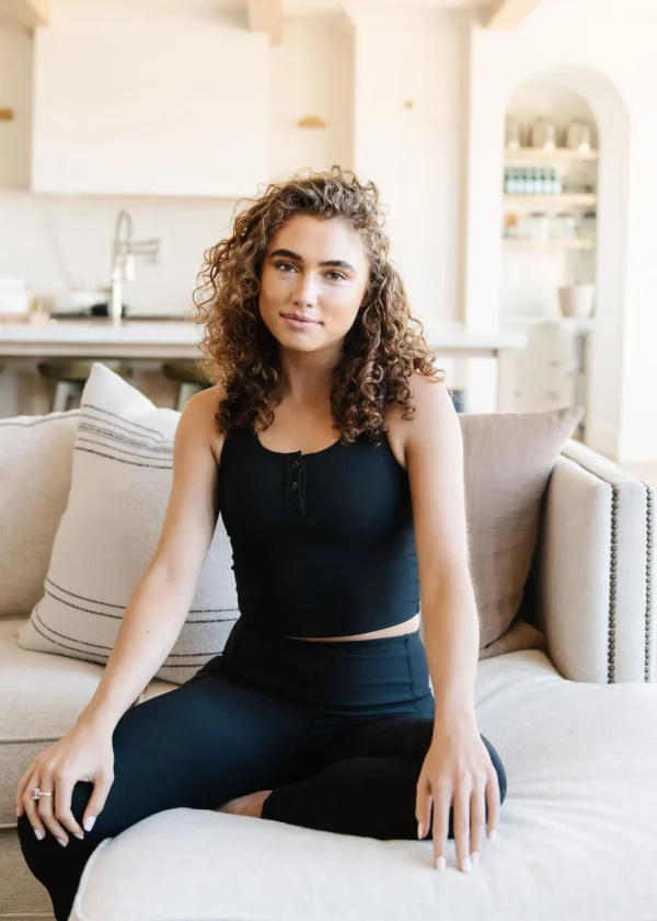 Sports Bras | Tanks>Maven Thread Ribbed Crop Tank Sports Bra - Black