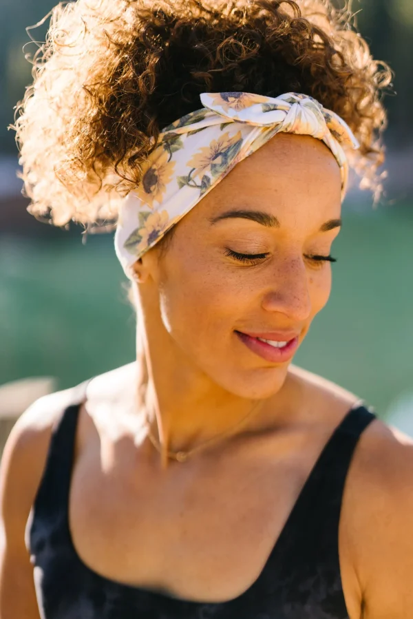 Headbands>Maven Thread SUNFLOWER - 4'' Bow Headband