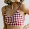 Swim Tops | Swim Tops>Maven Thread Sunkissed Bikini Top - Red Gingham