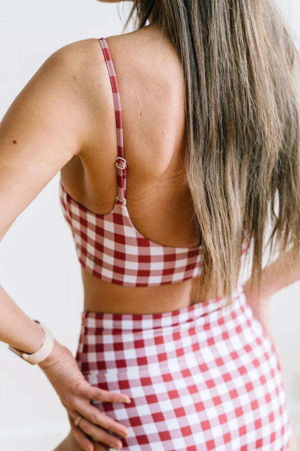 Swim Tops | Swim Tops>Maven Thread Sunkissed Bikini Top - Red Gingham