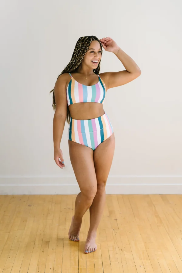 Swim Tops | Swim Tops>Maven Thread Sunkissed Bikini Top - Retro Stripe 2.0