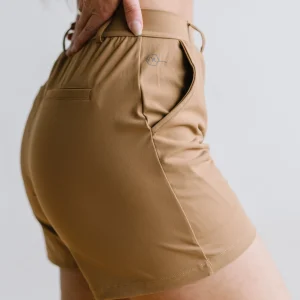 Trousers | Shorts>Maven Thread Work Hard Play Hard Trouser Shorts - Khaki