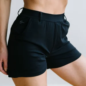 Trousers | Shorts>Maven Thread Work Hard Play Hard Trouser Shorts - Black
