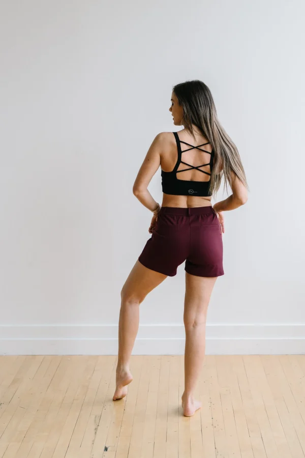 Trousers | Shorts>Maven Thread Work Hard Play Hard Trouser Shorts - Maroon