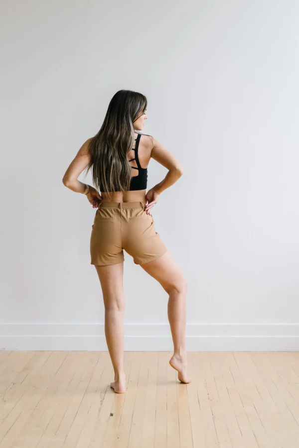 Trousers | Shorts>Maven Thread Work Hard Play Hard Trouser Shorts - Khaki