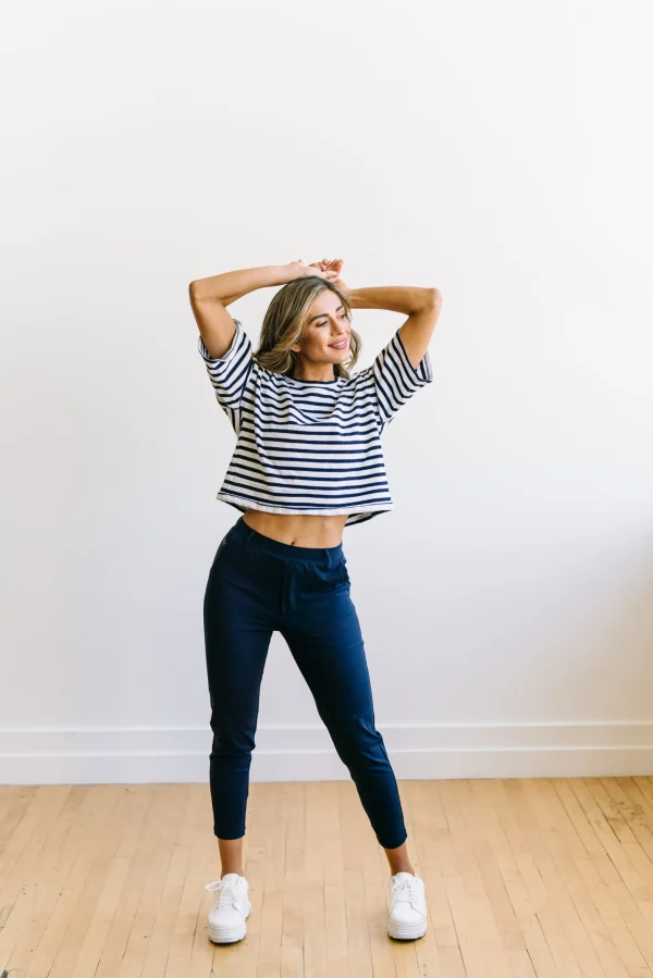 Trousers | Sweats + Pjs + Lounge>Maven Thread Work Hard Play Hard Trousers - Navy