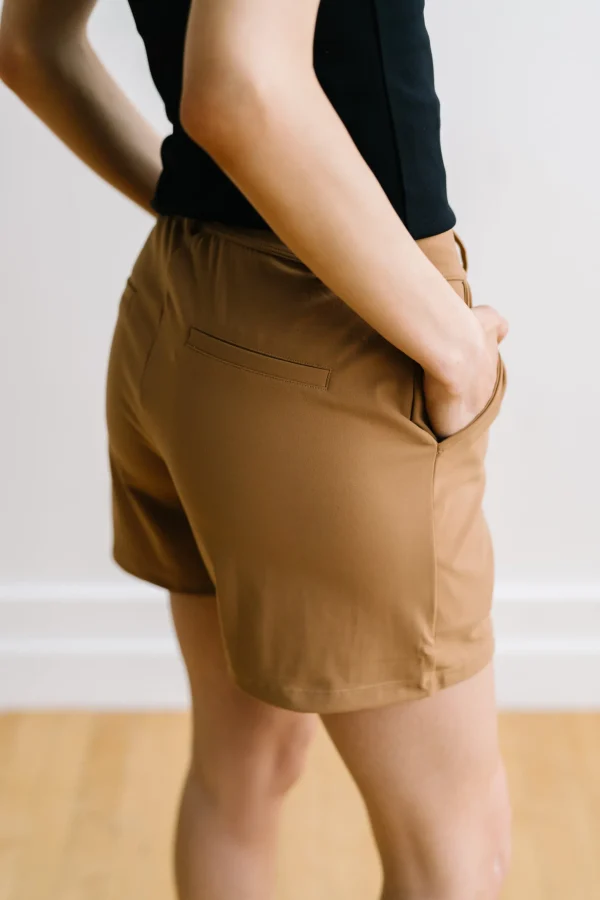 Trousers | Shorts>Maven Thread Work Hard Play Hard Trouser Shorts - Khaki