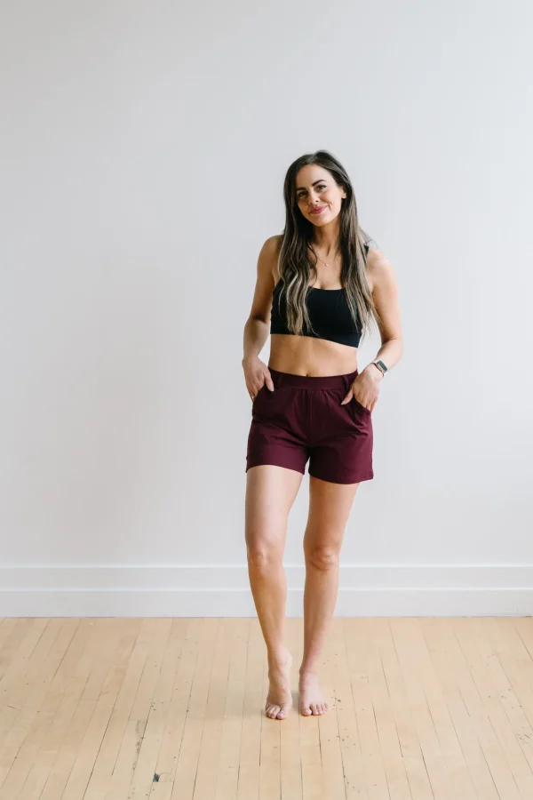 Trousers | Shorts>Maven Thread Work Hard Play Hard Trouser Shorts - Maroon