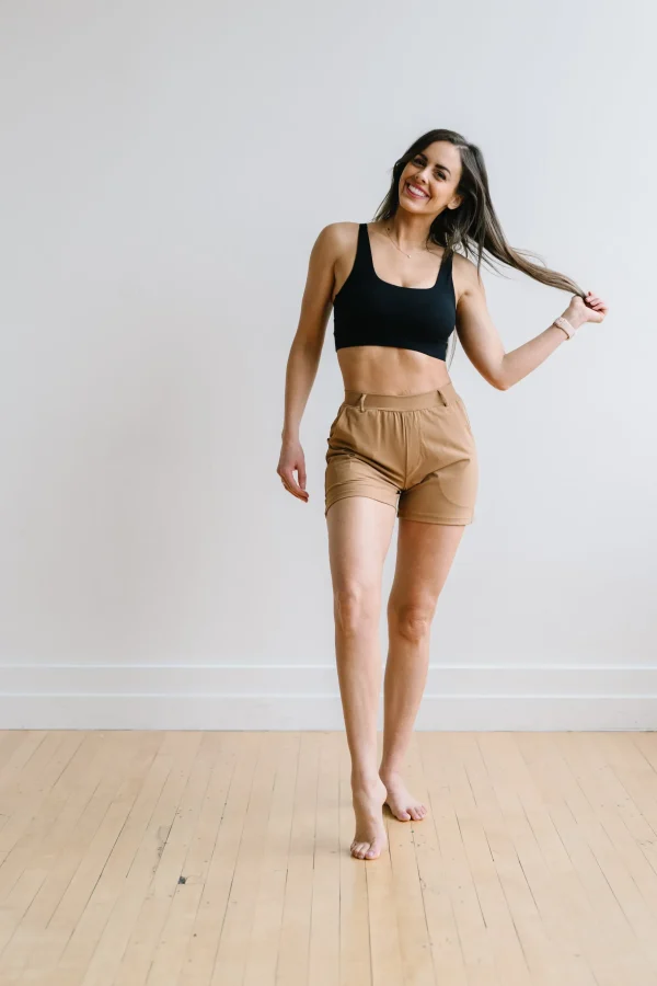 Trousers | Shorts>Maven Thread Work Hard Play Hard Trouser Shorts - Khaki