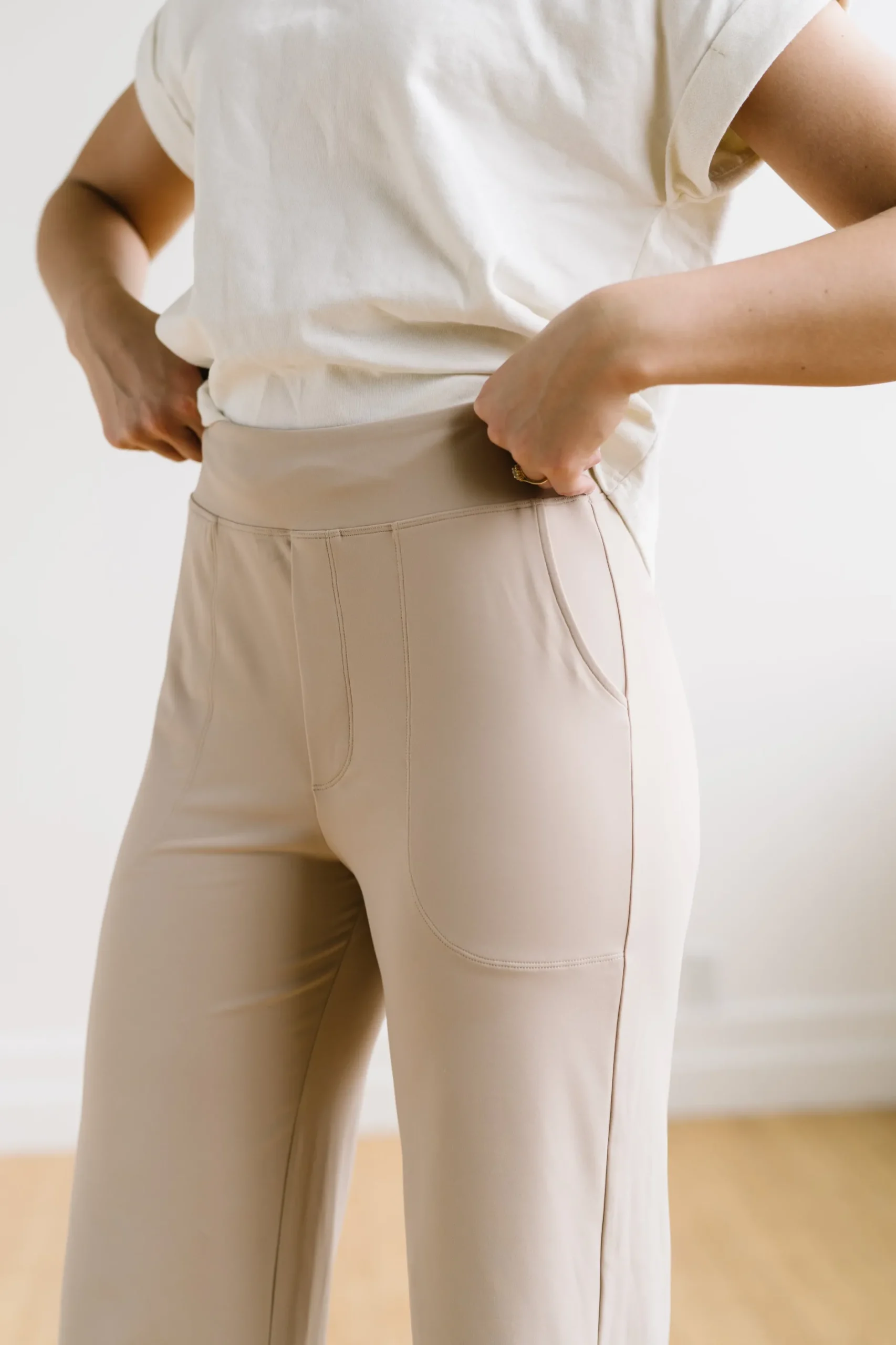 work_hard_play_hard_wide__3-1.webp Trousers | Sweats + Pjs + Lounge>Maven Thread Work Hard Play Hard Wide Leg Trouser - Light Khaki