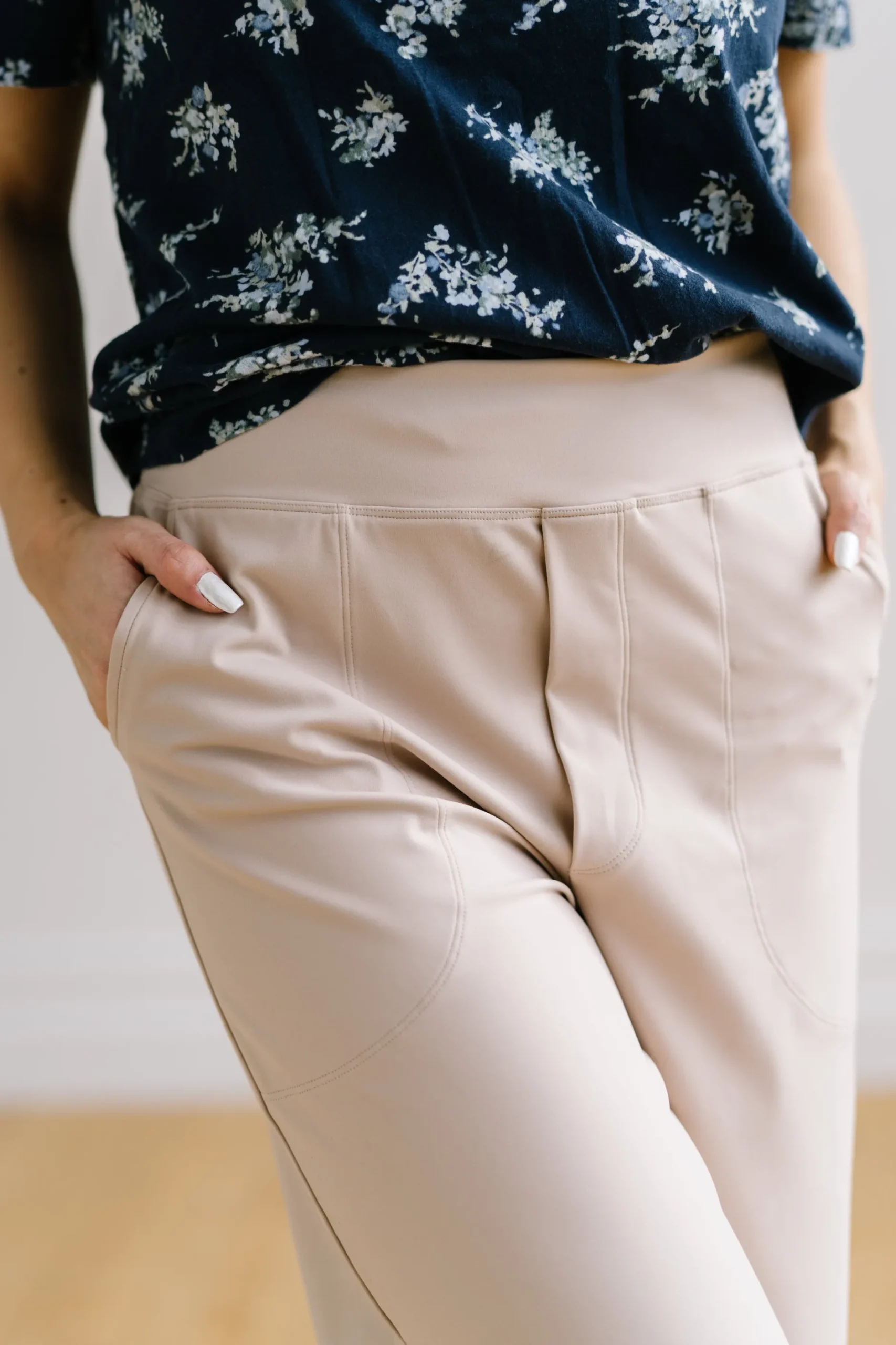 work_hard_play_hard_wide__4-1.webp Trousers | Sweats + Pjs + Lounge>Maven Thread Work Hard Play Hard Wide Leg Trouser - Light Khaki