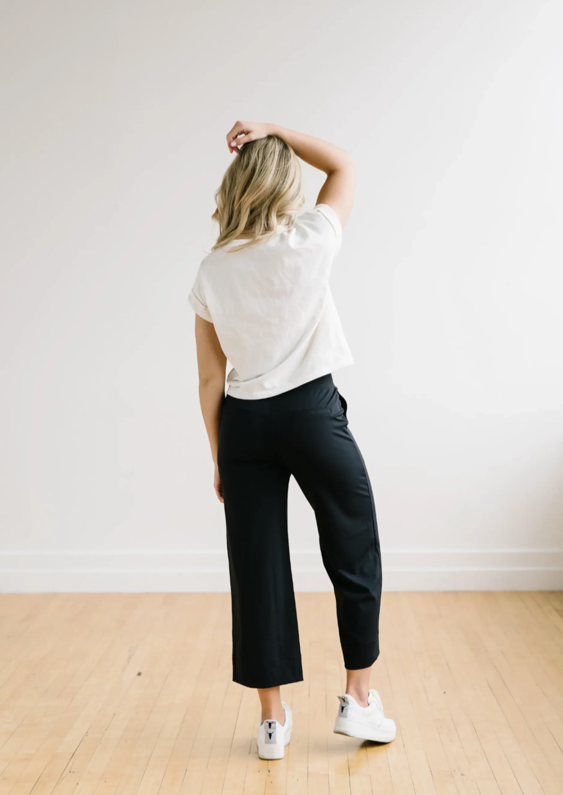 work_hard_play_hard_wide__4.webp Trousers | Sweats + Pjs + Lounge>Maven Thread Work Hard Play Hard Wide Leg Trouser - Black